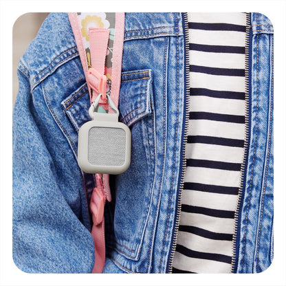 BoT Talk case attached to a backpack